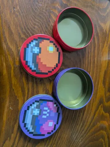 [ 빈 캔 ] 포켓몬 도트 그림 캔 2개 세트