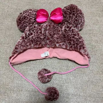 미니 마우스풍 퍼 모자