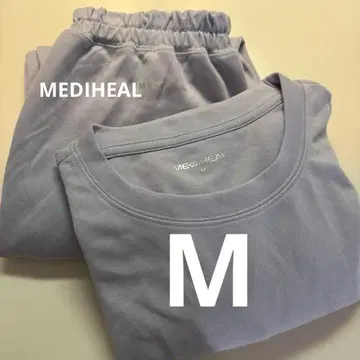 [ M ] 여성용 메디힐 룸 긴팔 셔츠 롱 팬츠 여성용 퍼플