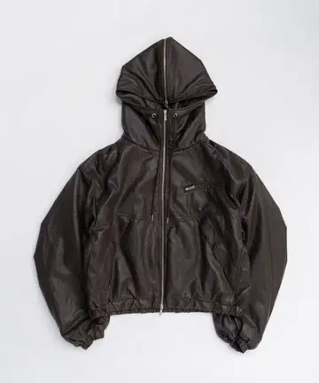 PRANK PROJECT 인조 가죽 패디드 트랙 자켓