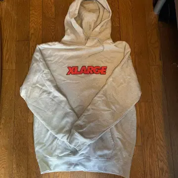 XLARGE 그레이 후드 부착 트레이닝복