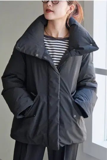 스픽 앤 스팬 울 리치 다운 미사용 새상품 S 블랙