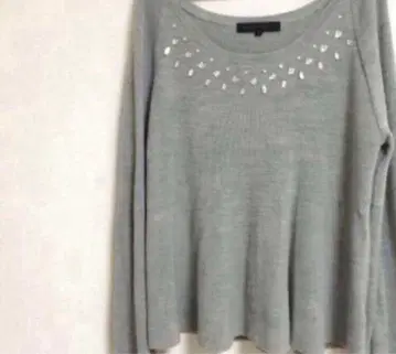 니트 비쥬 장식 머큐리 듀오 그레이