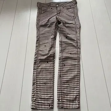 베티 스미스 체크 스키니 팬츠
