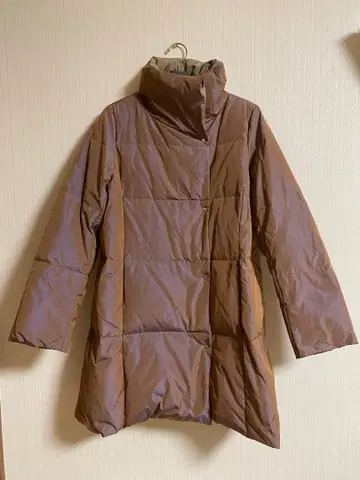 크리스찬 오자르 샴브레이 타프타 다운 코트