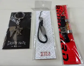 DEATH NOTE & HERO & BIOHAZARD (키링 & 스트랩)