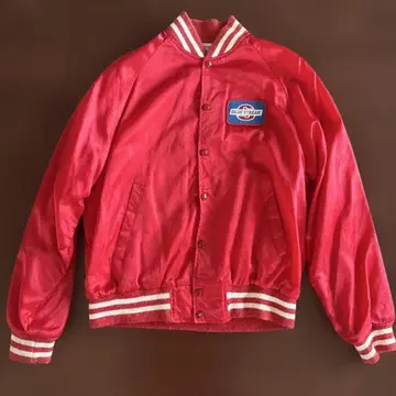 USA제 레드 나일론 자켓 로고 포함