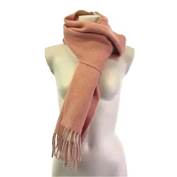 갤러리 바이 GALERIE VIE 캐시미어 핑크 머플러 프린지