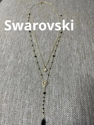 스와로브스키 목걸이 MAY BE DROP 롱 정품 컨디션 최상