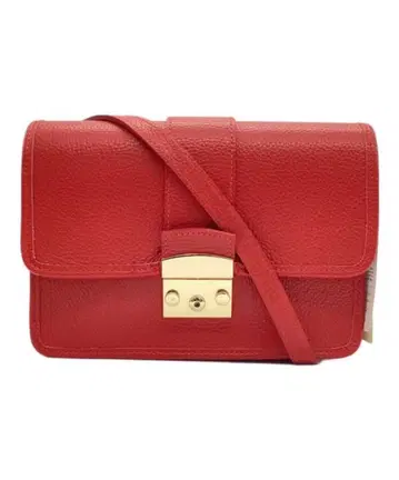 오우렌티 숄더백 가죽 빨간색