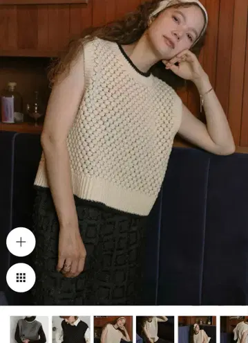 셀렉트 모카 포코포코 백 슬릿 베스트