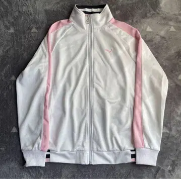 PUMA 화이트 핑크 저지 y2k