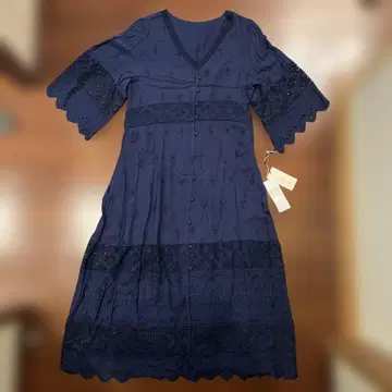 그레이스 콘티넨탈 자수 롱 원피스