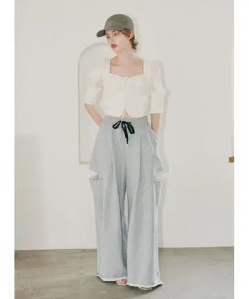 코엘 데미지 맨투맨 팬츠