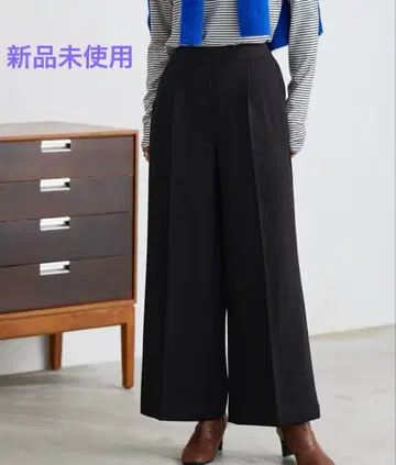 Pierrot 럭셔리 와이드 팬츠 블랙 PM