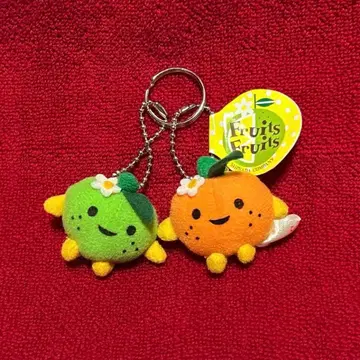 SHINADA 시나다 후르츠 미캉 카보스 마스코트 봉제 인형 레트로