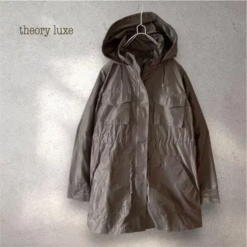 theory luxe 모즈 후드 코트 사이즈 38