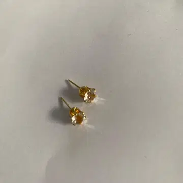 골드 스터드 귀걸이 크리스탈