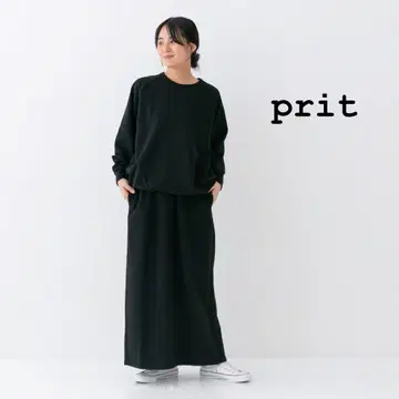 미사용 새상품 DEPEND 쭈리 크루넥 풀오버 맨투맨 블랙