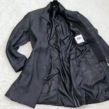 ZARA ZARA 더블 하이 칼라 코트 USA XL 사이즈 집업