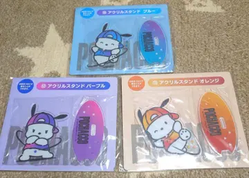 산리오 포차코 행운 복권 제일복권 아크릴 스탠드 3점 묶음 판매