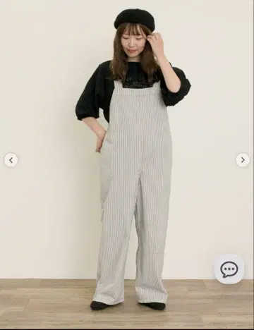 자수 데님/히코리 살로펫 팬츠