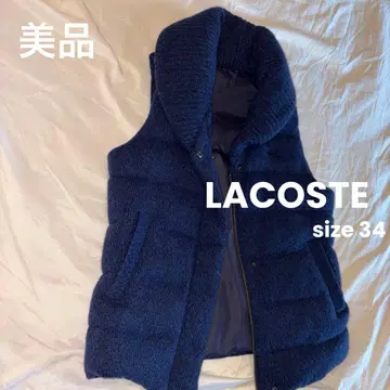 LACOSTE 다운 베스트 사이즈 34 네이비