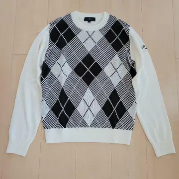 캘러웨이 골프 크루넥 니트 (아가일 무늬)