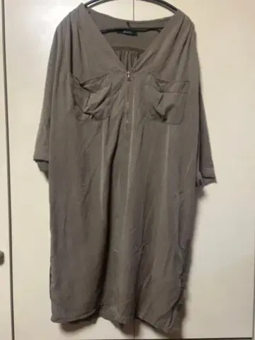 Johnbull 그레이 5부 소매 원피스