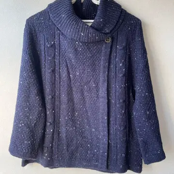 네이비 니트 가디건