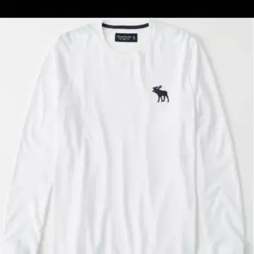 택 포함 새상품 L 아바클로앤피치 긴팔 티셔츠 둥근넥 화이트