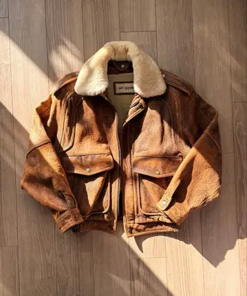 가죽 자켓 브라운 2way