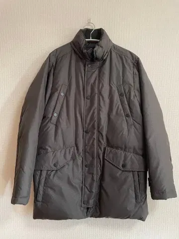 남성용 다크 그레이 다운 자켓