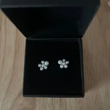 르 봉봉 k10 플라워 펄 귀걸이