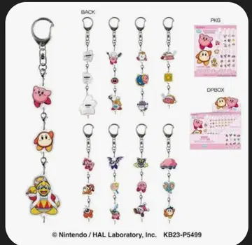 별의 커비 이어지는 3연 아크릴 키링 전 8종