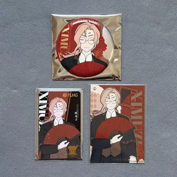 시무즈 수트 캔뱃지 카드 3점