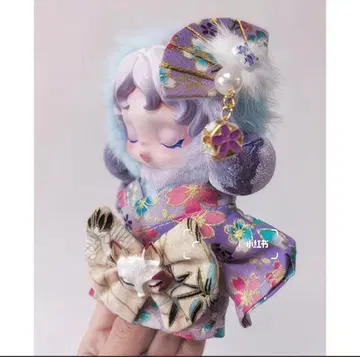 POPMART 스컬 팬더 봉제 인형 의류 기모노 3종 세트