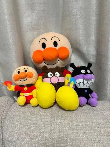 호빵맨 봉제 인형 4체 세트