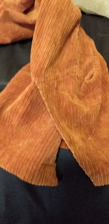 오렌지 코듀로이 플레어 팬츠