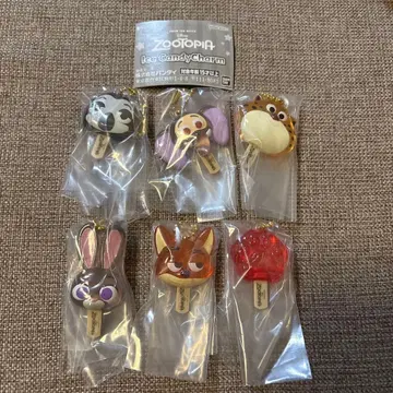 주토피아 가챠 아이스 캔디 참 전 6종류 컴플리트 세트