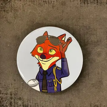 디즈니 스토어 시크릿 캔뱃지 주토피아 닉