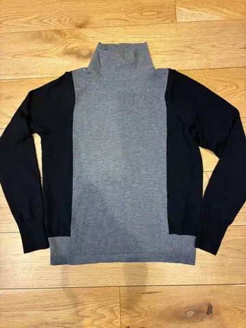 [12/14까지] 야마다야 soeur7 터틀넥 컬러 블록 니트