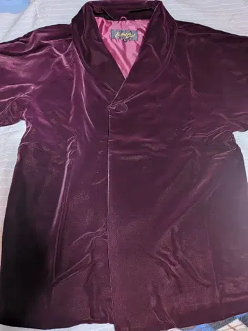 Velvet Coat 벨로아 겉옷 L 사이즈 다크 퍼플 도행