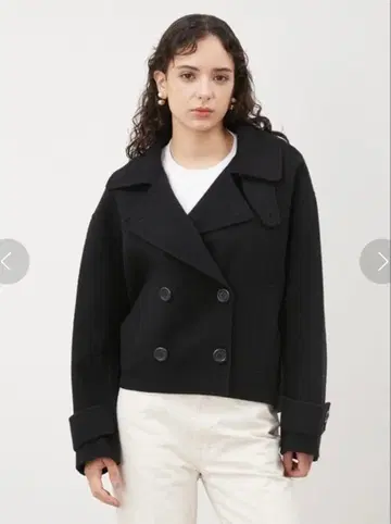 Mila owen 숏 기장 리버 더블 코트