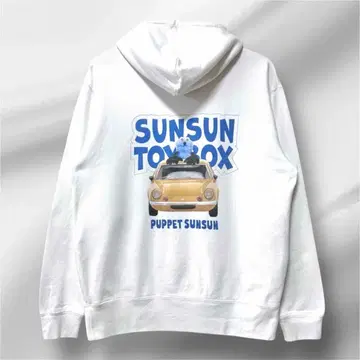 [ 미개봉 새상품 ] 퍼펫 스 팝업 TOYBOX 후드티 화이트