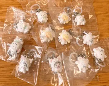 산리오 캐릭터즈 메지루시 액세서리 ~푹신푹신 스노우 12개