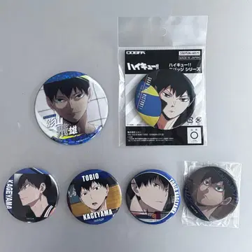 카게야마 토비오 캔뱃지 6개 세트 하이큐 묶음 판매