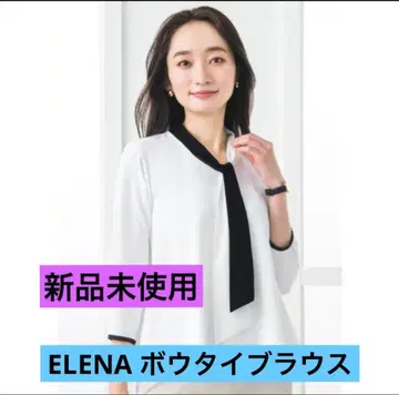 ELENA 보타이 블라우스