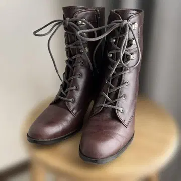 REGAL 다크 브라운 레이스업 숏부츠 22cm