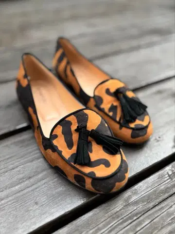 STATUS 카모플라쥬 태슬 플랫슈즈